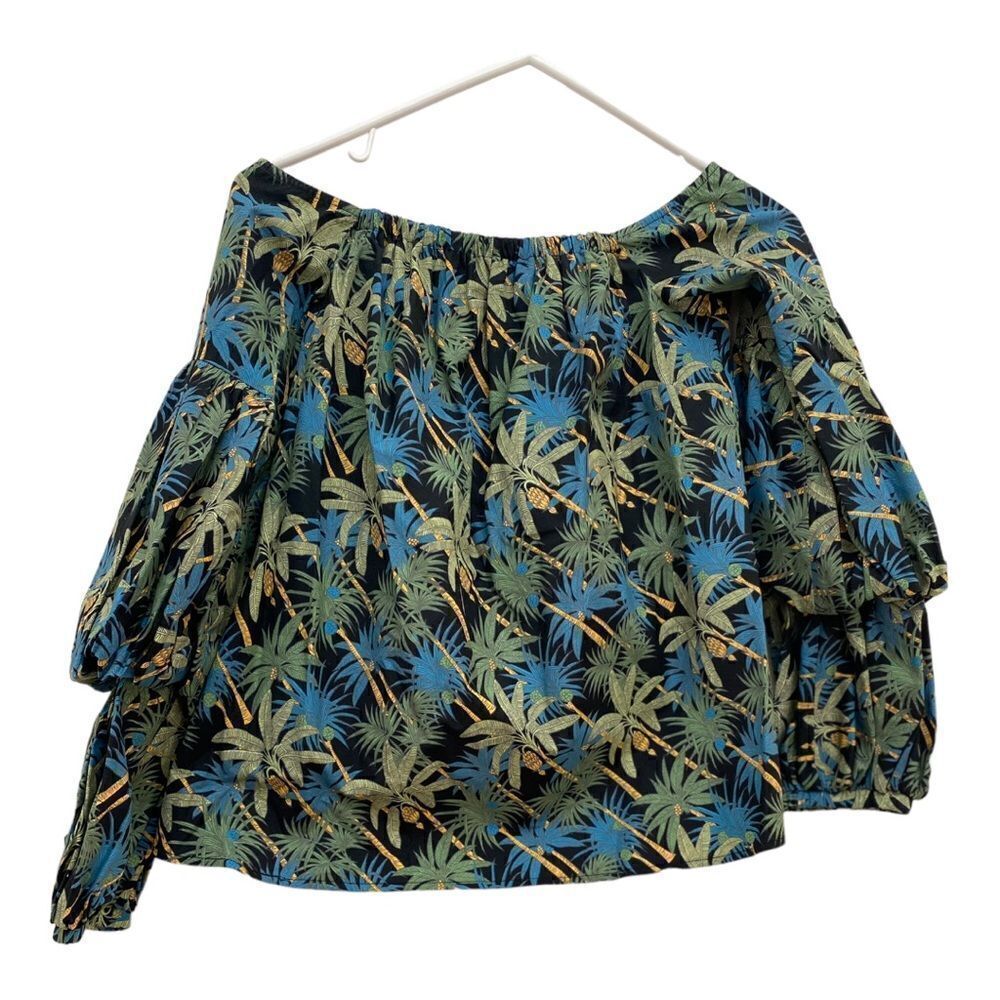 Petersyn Lily Off Shoulder Tropical Print Top NWT Size S New with Tags